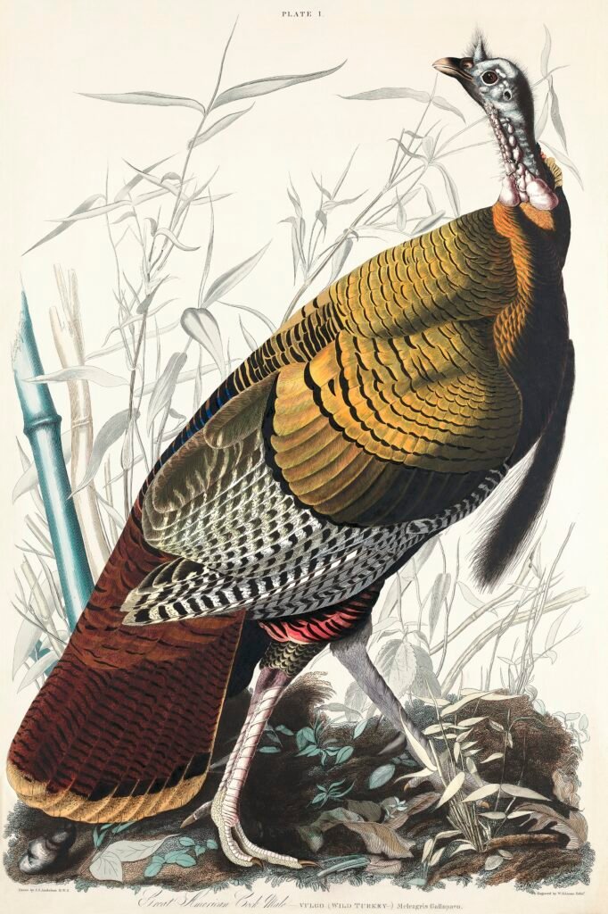 Wild Turkey By John James Audubon