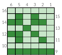 St-Patrick's Shamrocks Crochet Chart