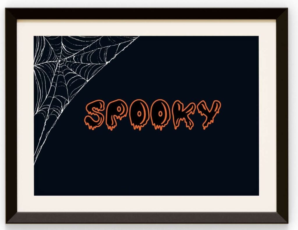 Halloween Art, Spooky Print