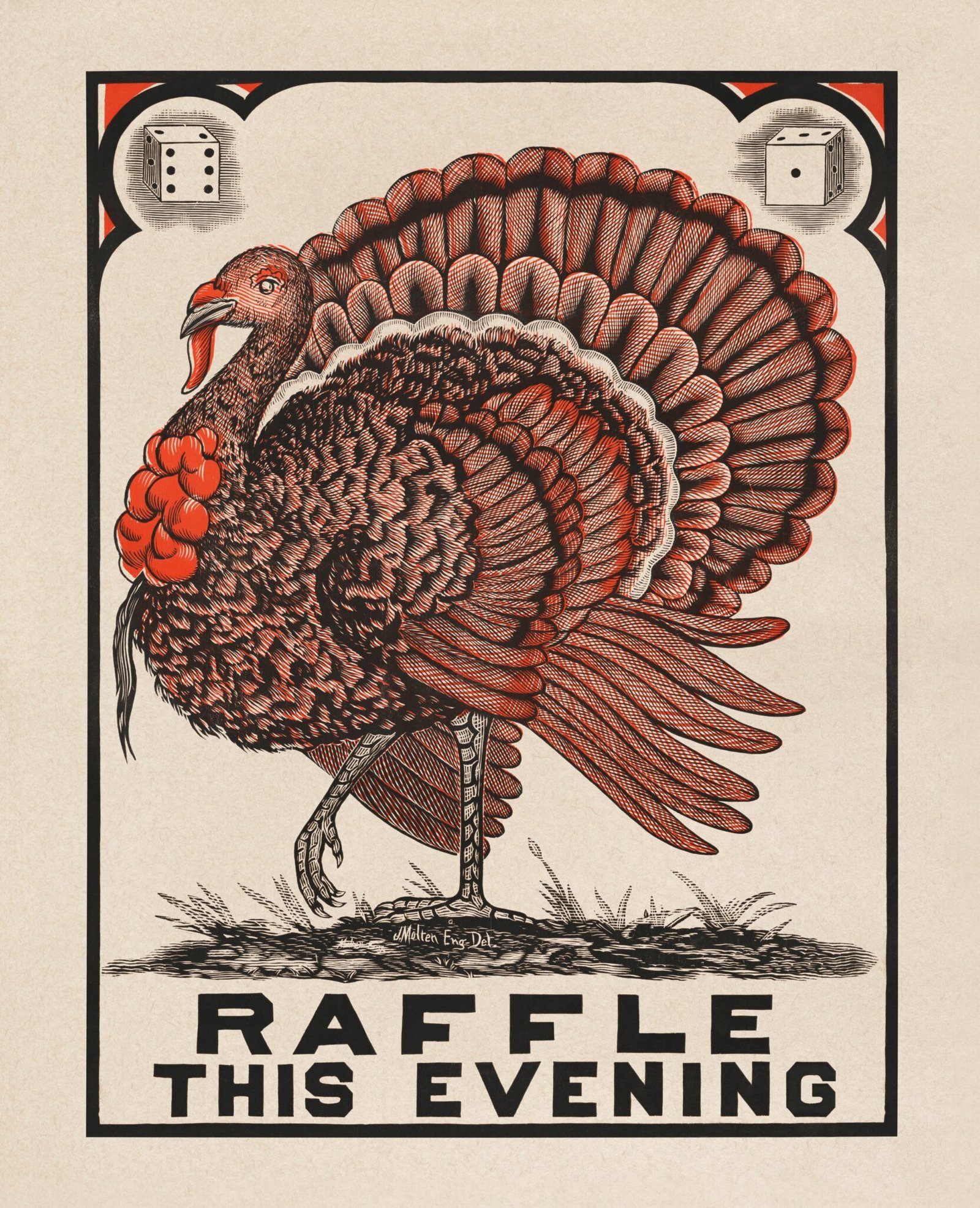Free Printables: Vintage Turkey Art