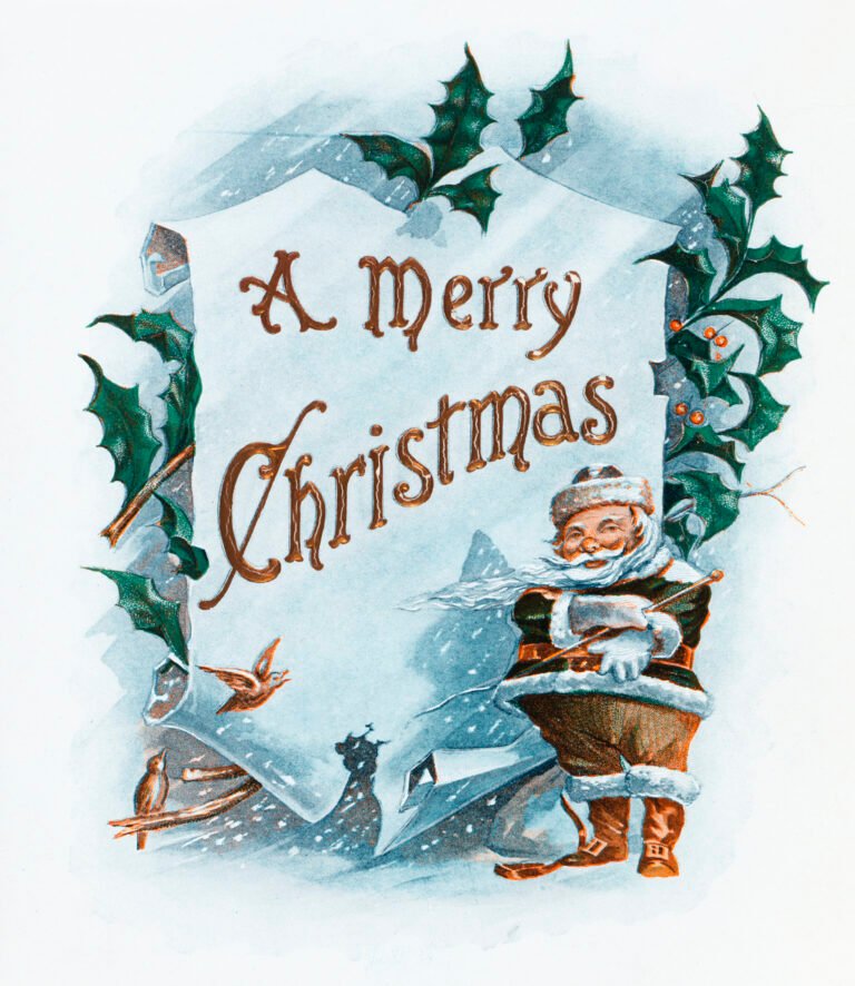 Free Printables: Vintage Christmas Art
