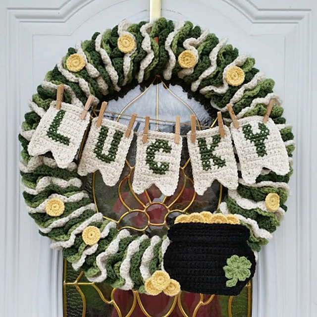 St. Patrick's Day Wreath by Highland Hickory Designs - 