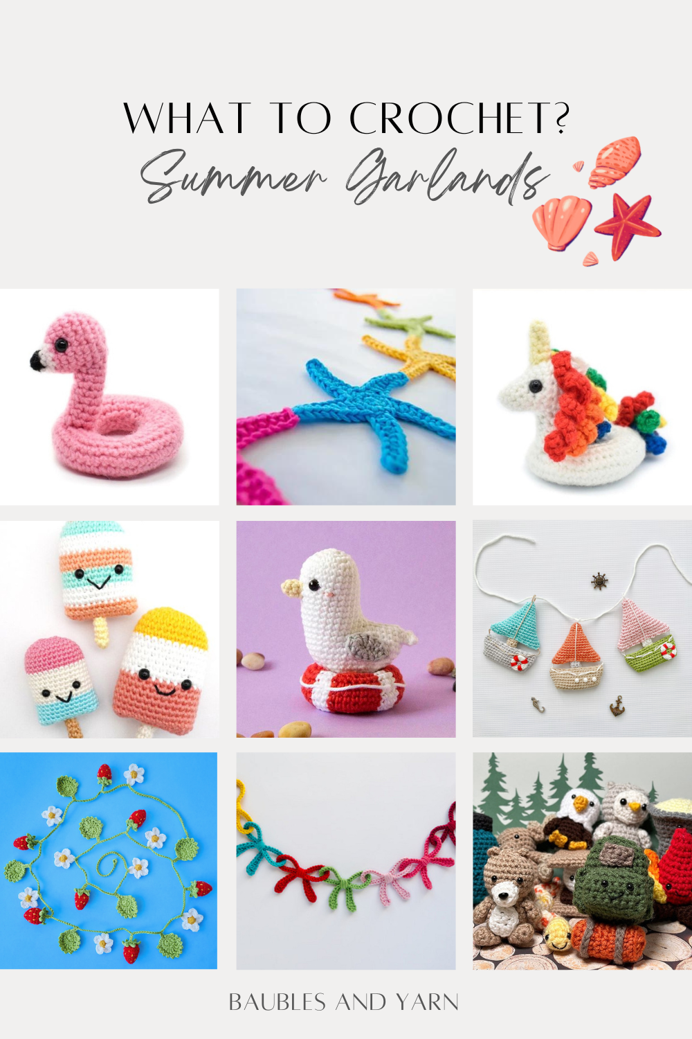 Summer Crochet Garlands and Amigurumi