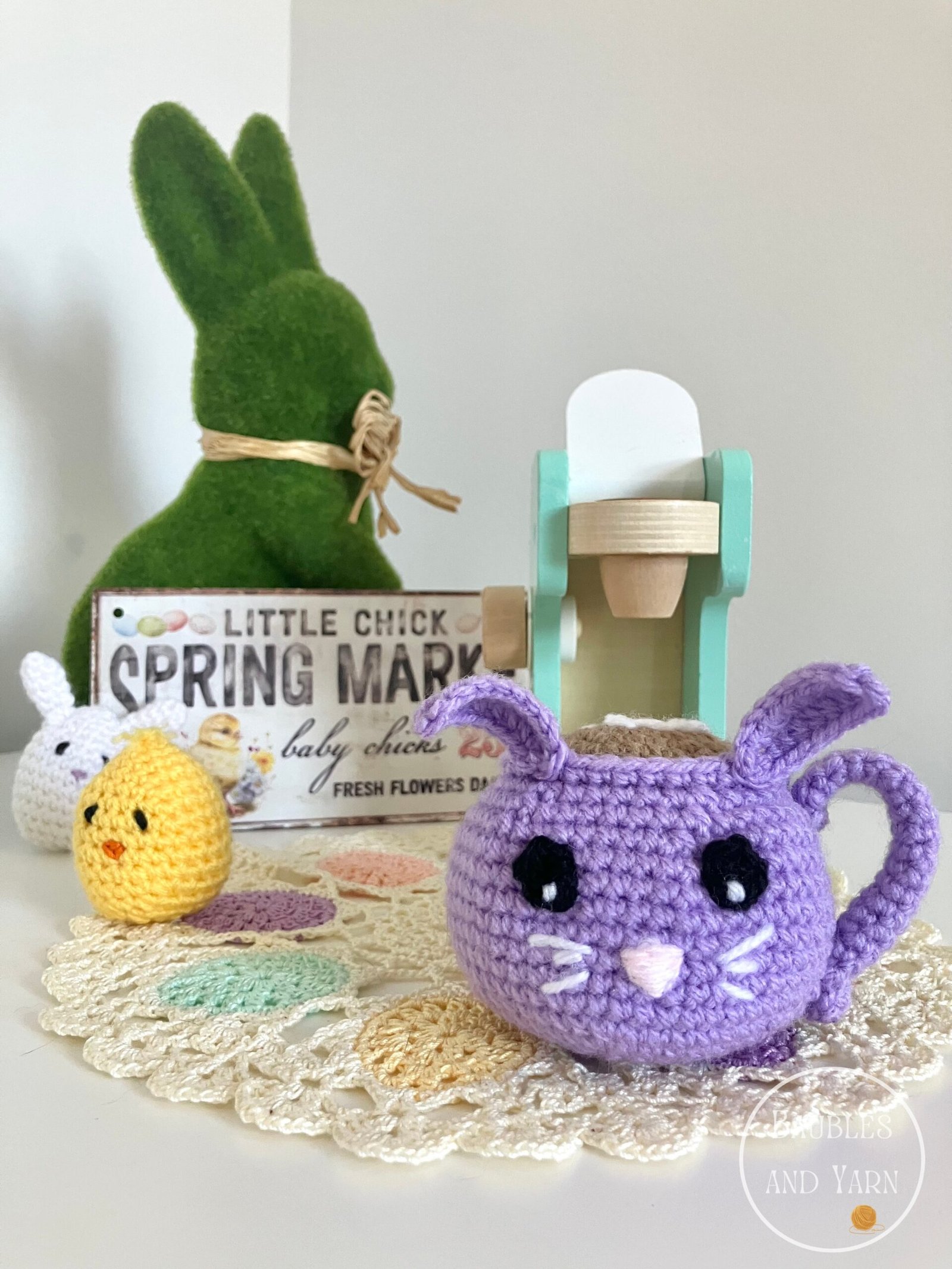Easter Bunny Crochet Mug