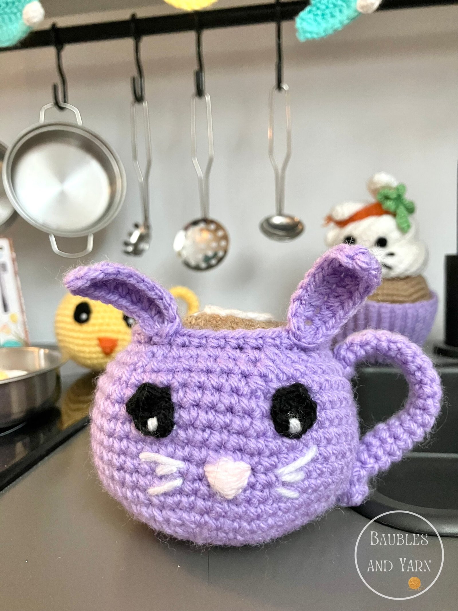 Easter Bunny Crochet Mug