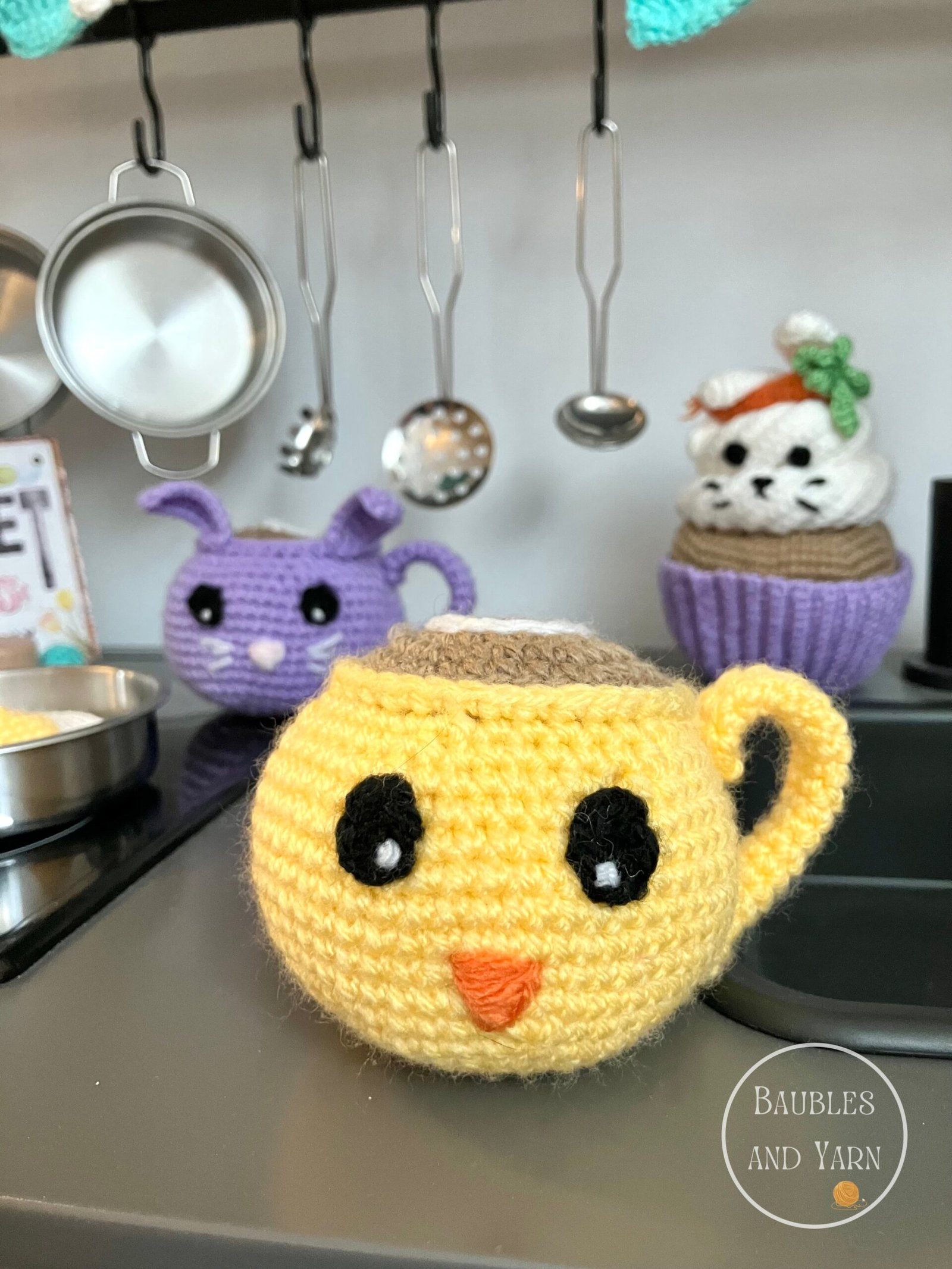 Easter Chick Crochet Mug