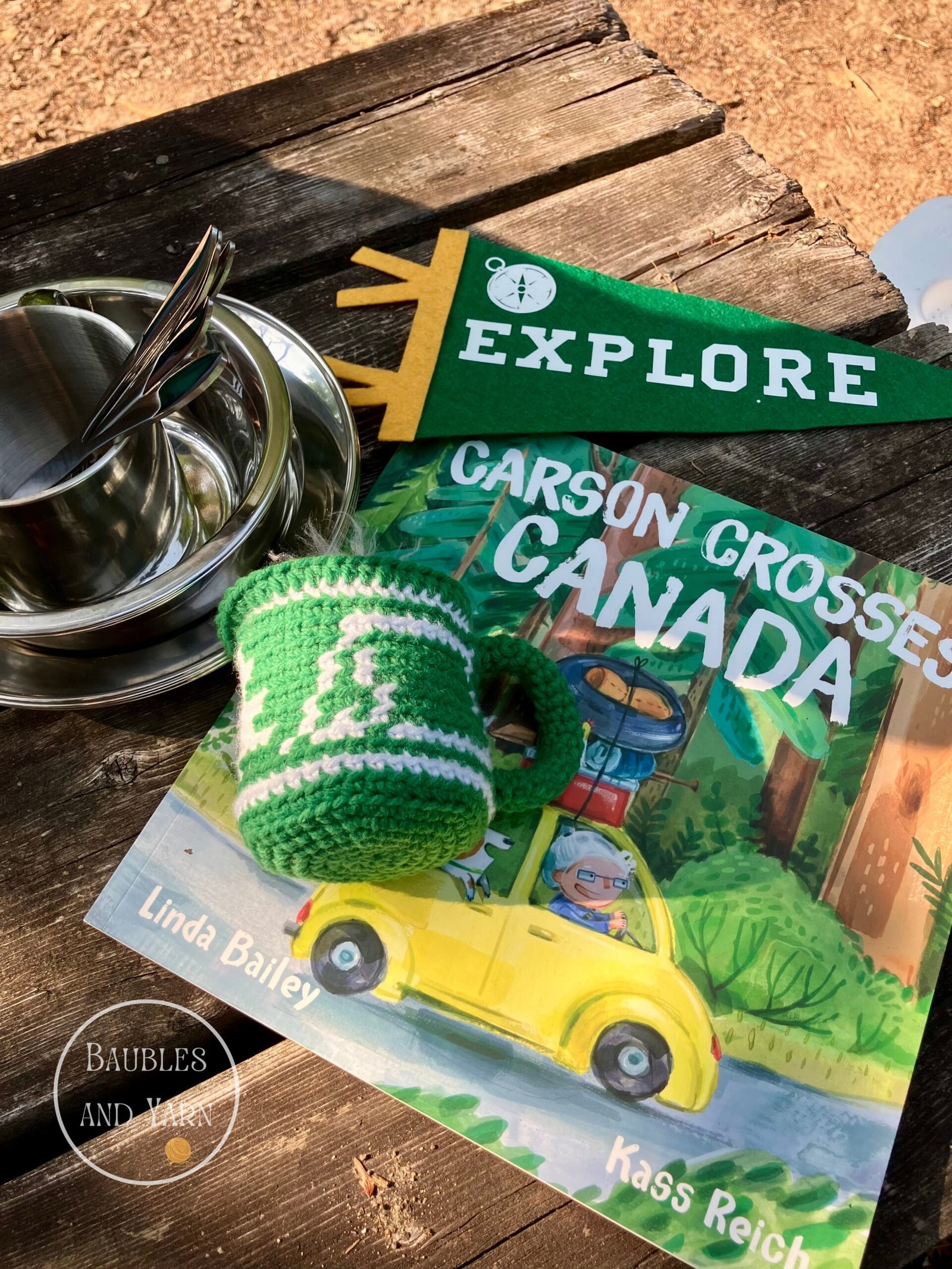Free Summer Crochet Pattern - Camping Mug