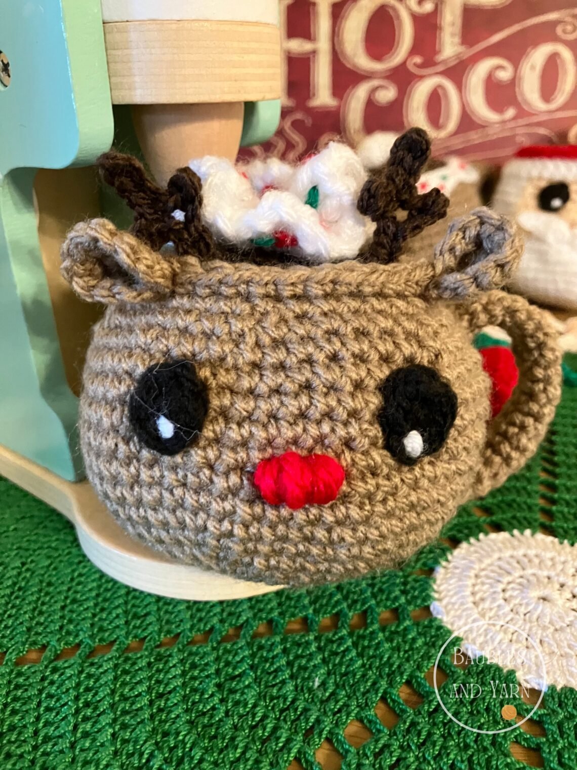 reindeer mug crochet pattern