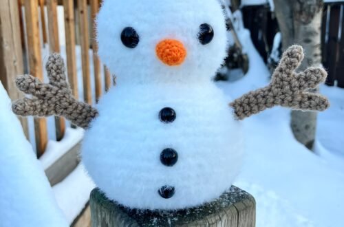 Fluffy Snowman Crochet Pattern