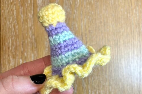 Birthday Hat Crochet Cat Toy