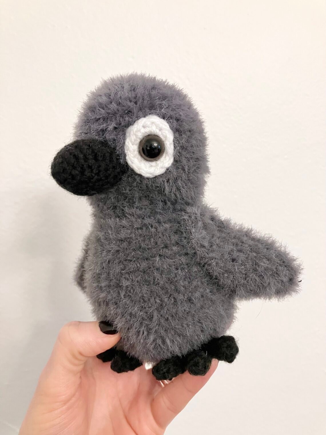 Fluffy Crow Crochet Pattern - Video Tutorial