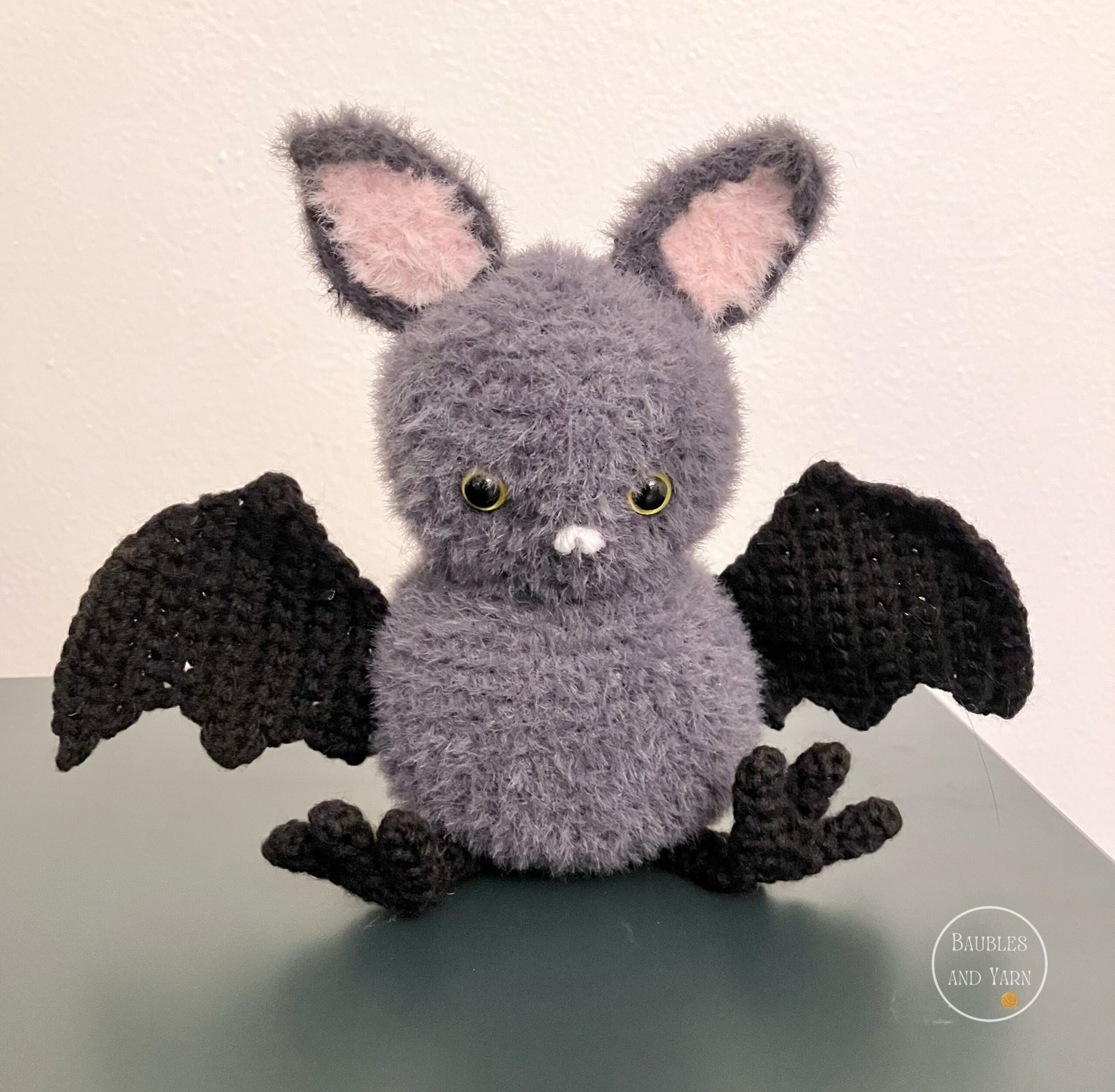Fuzzy Bat Crochet Pattern - Free Halloween Crochet pattern